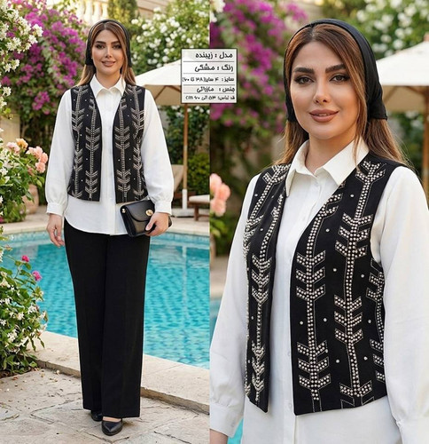 وست زنانه مدل زیبنده M جنس سوپر مازراتی درجه ۱ آستر دار