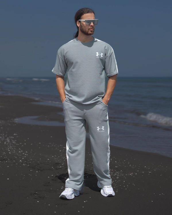 ست تیشرت شلوار مردانه مدل UNDER ARMOUR M جنس بیسکوییتی درجه ۱ نرم با کشسانی بالا