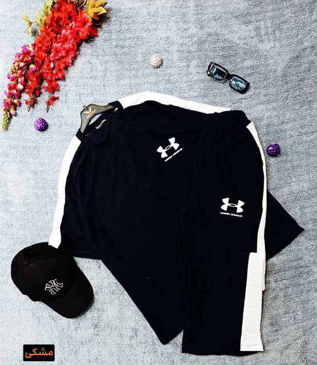 ست تیشرت شلوار مردانه مدل UNDER ARMOUR M جنس بیسکوییتی درجه ۱ نرم با کشسانی بالا