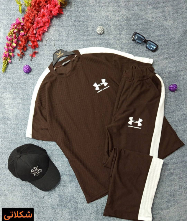 ست تیشرت شلوار مردانه مدل UNDER ARMOUR M جنس بیسکوییتی درجه ۱ نرم با کشسانی بالا