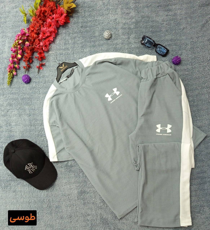 ست تیشرت شلوار مردانه مدل UNDER ARMOUR M جنس بیسکوییتی درجه ۱ نرم با کشسانی بالا