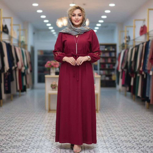 کفتان زنانه مدل نرگس گلدوزی شده F جنس بابوس درجه ۱