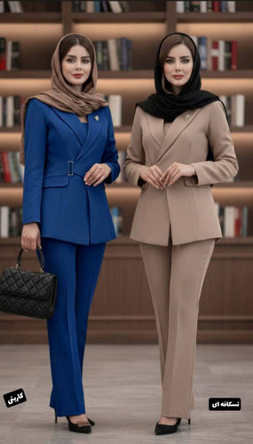کت شلوار مجلسی زنانه مدل شادی جنس مازراتی درجه ۱