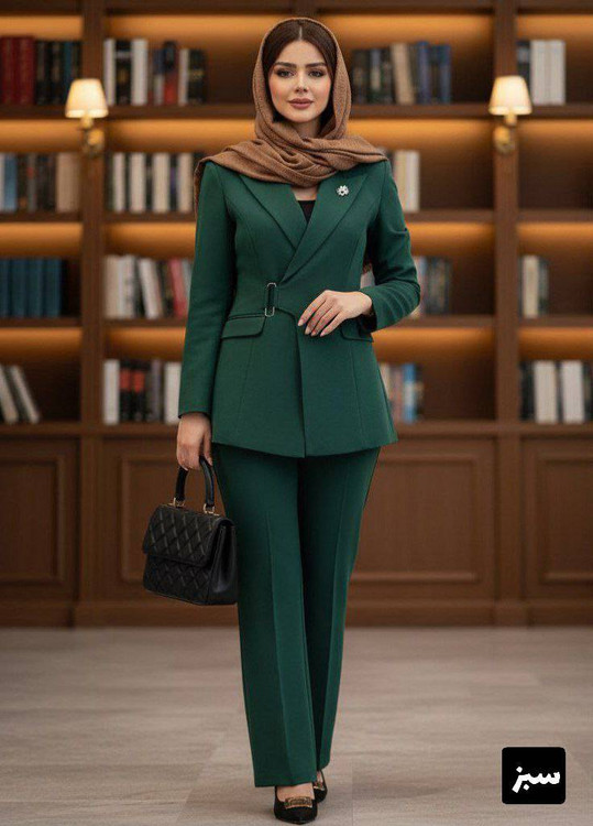 کت شلوار مجلسی زنانه مدل شادی جنس مازراتی درجه ۱