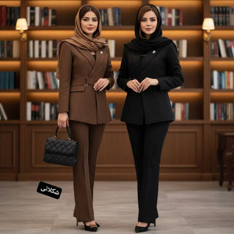 کت شلوار مجلسی زنانه مدل شادی جنس مازراتی درجه ۱