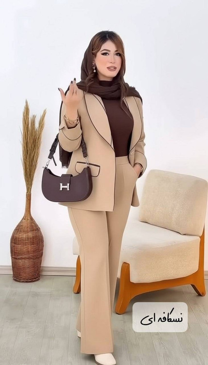 ست کت و شلوار زنانه مدل همتا جنس درجه۱ K - تصویر محصول