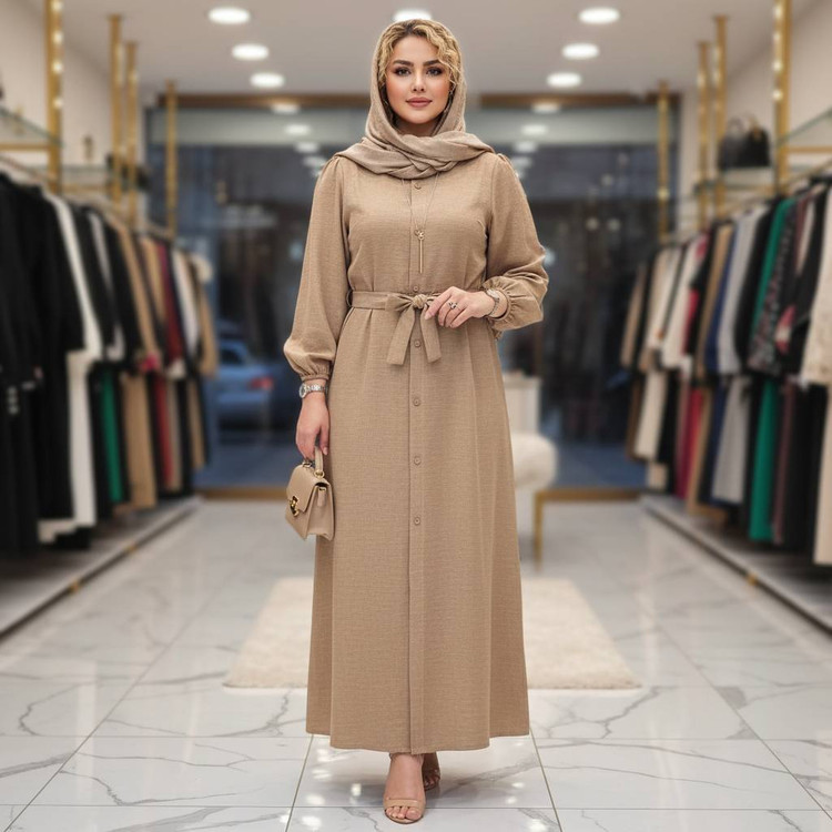 مانتو بلند دنیا جنس درجه 1 F - تصویر محصول