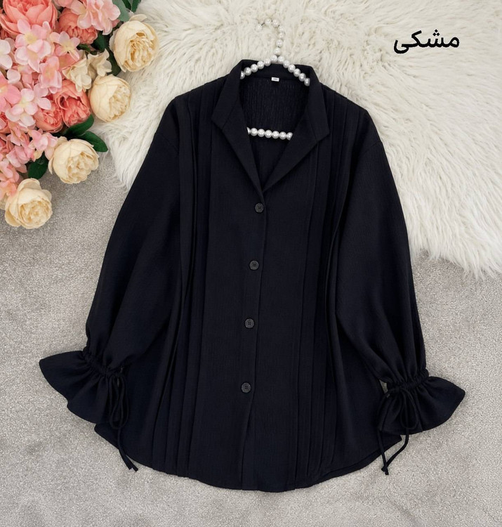 مانتو زنانه مدل آستین عروسکی شیک جنس ویو درجه ۱ F - پوشاک زنانه (مانتو، شومیز، شلوار، سارافون) 👗