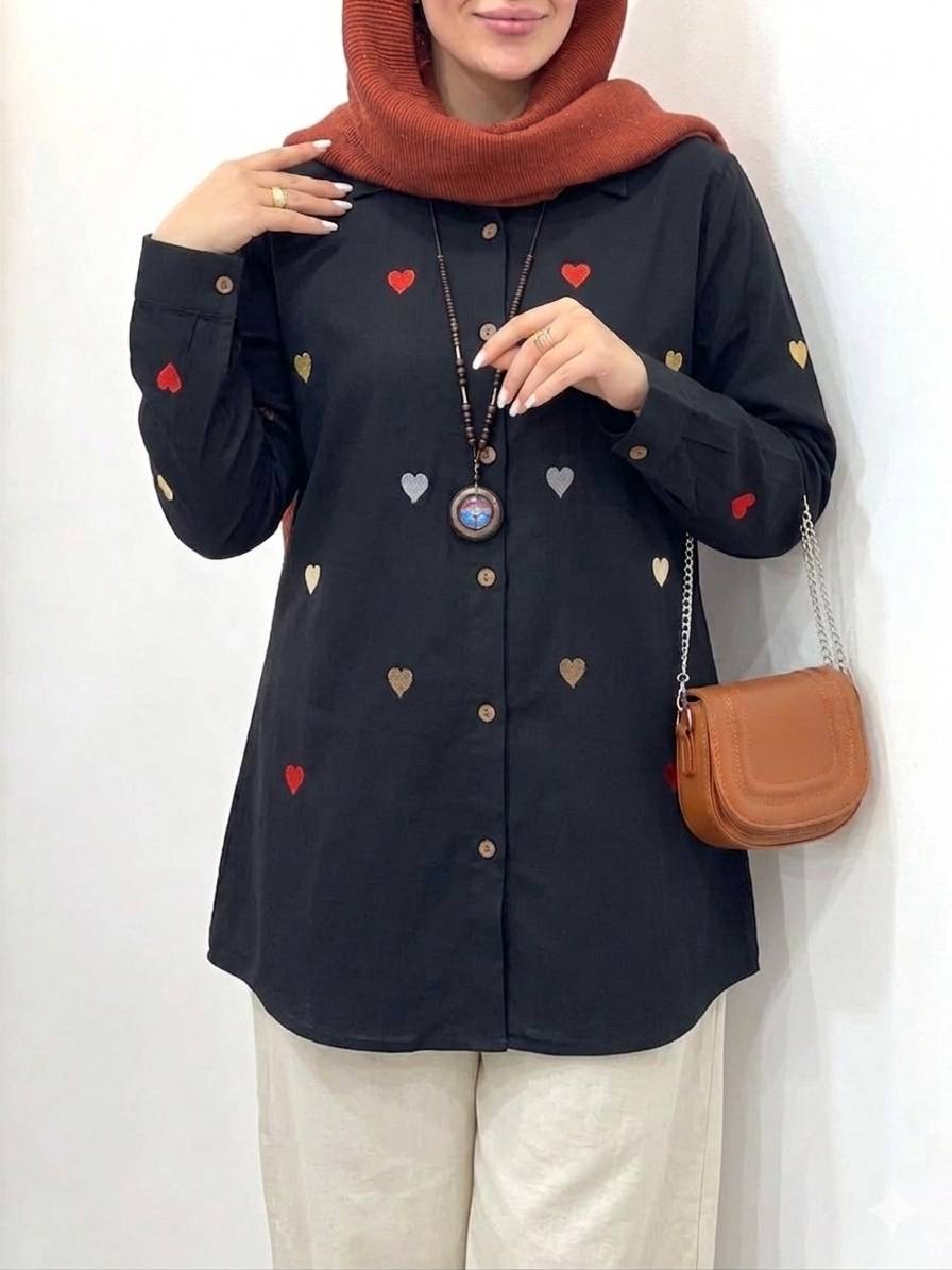 مانتو زنانه  مدل قلبی ❤️جنس لنین ابریشمی  درجه ۱ ✅ Ane با بهترین کیفیت مستقیما از تولیدی(فروش تک و عمده آرومافشن)