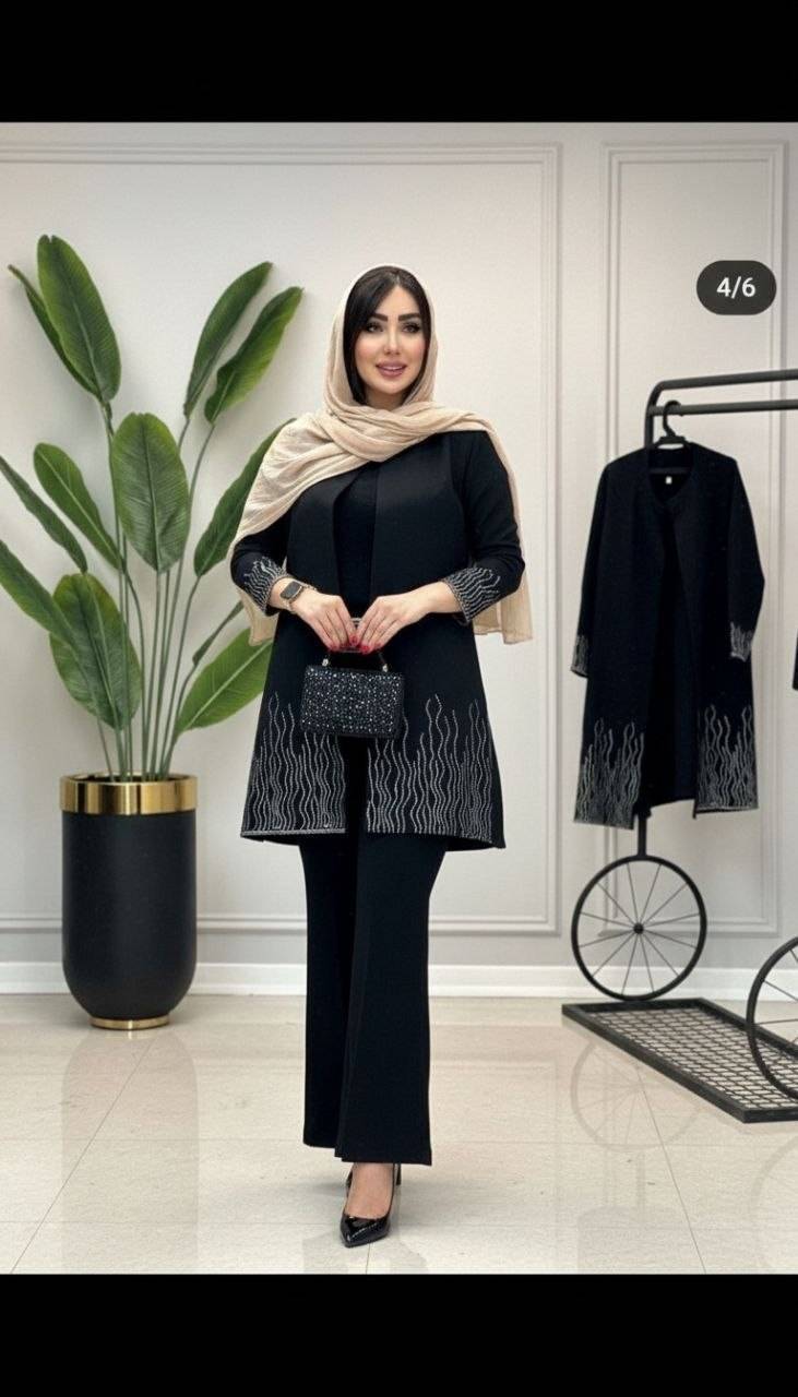 مانتو تک و ست مانتو  شلوار مجلسی زنانه مدل شعله 💐 جنس مازراتی گرم بالا درجه ۱ وارداتی 💐rad بهترین کیفیت مستقیما از تولیدی (فروش تک و عمده آرومافشن)