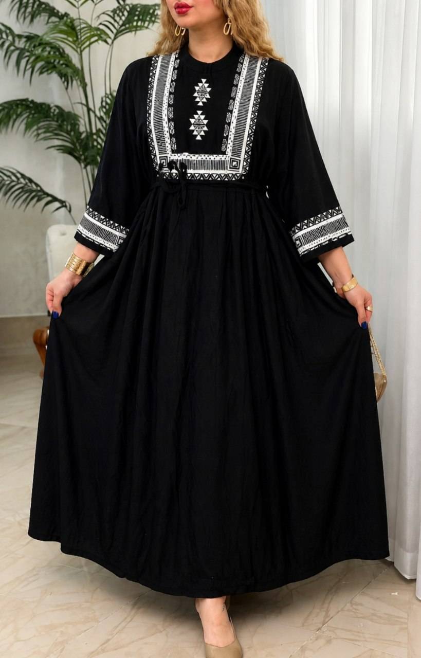 پیراهن ساحلی نخی   زنانه مدل سرخپوستی🌺 mod💐 جنس پارچه تمام نخ درجه ۱ با بهترین کیفیت مستقیما از تولیدی (فروش تک و عمده در آرومافشن)