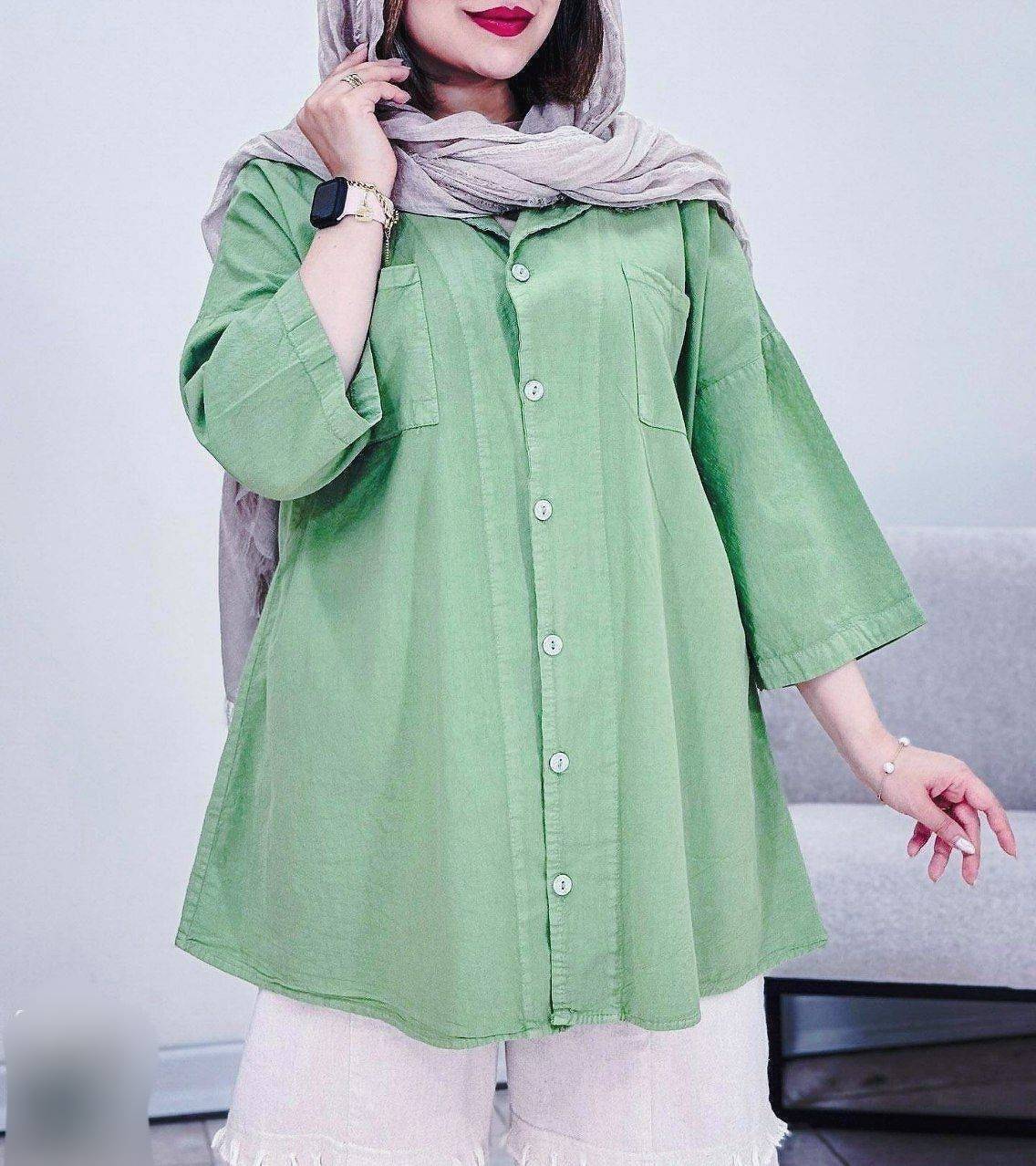 مانتویی زنانه مدل مهوین  🌈ane🐣 جنس الیاف لنین پنبه ای آنزیم شده بدون آبرفت درجه 1، با بهترین کیفیت 🤌مناسب فصل🤌 مستقیما از تولیدی  (فروش تک و عمده آرومافشن)