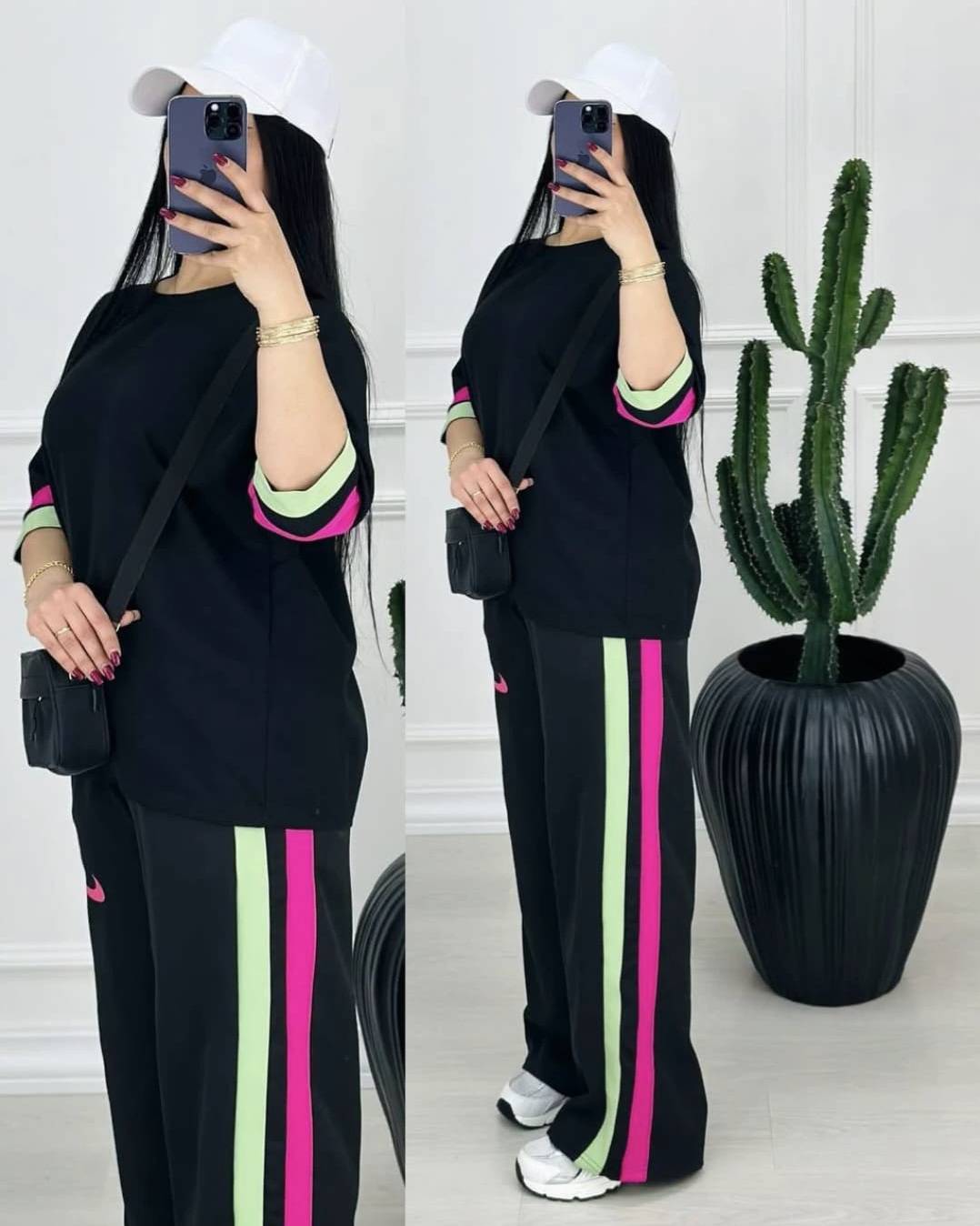 ست  تیشرت شلوار  زنانه مدل نایک 🌷 mod🌷جنس گلکسی نخ  پنبه درجه ی 1 بالطافت بالا ، با بهترین کیفیت 🤌🤌 مستقیم از تولیدی( فروش تک وعمده در آروما فشن)