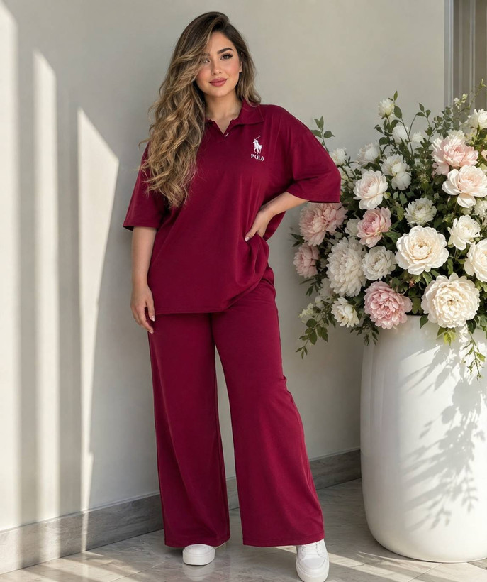 ست پولوشرت شلوار زنانه مدل polo🌈جنس گلکسی نخ پنبه اعلا درجه ی 1 با لطافت بالا 🌺mod🌱با بهترین کیفیت 🤌 مستقیم از تولیدی( فروش تک وعمده در آروما فشن)