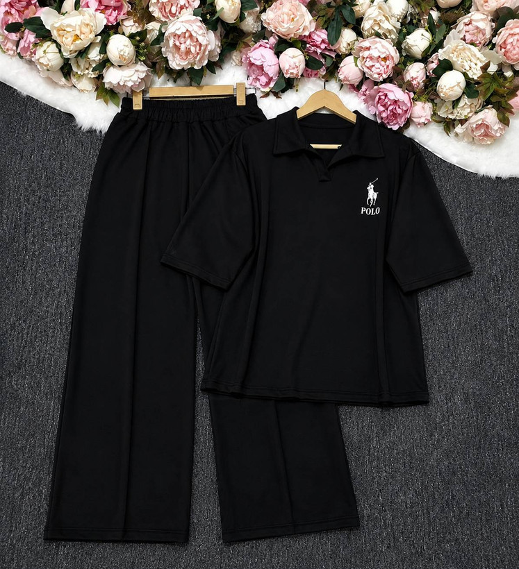 ست پولوشرت شلوار زنانه مدل polo🌈جنس گلکسی نخ پنبه اعلا درجه ی 1 با لطافت بالا 🌺mod🌱با بهترین کیفیت 🤌 مستقیم از تولیدی( فروش تک وعمده در آروما فشن)