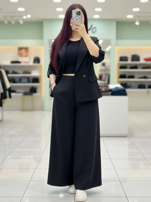 کت و شلوار زنانه مدل نوا💐ek🌈جنس مازراتی اعلاو درجه یک با بهترین کیفیت 🤌 🤌 مستقیما از تولیدی ( فروش تک و عمده آرومافشن)