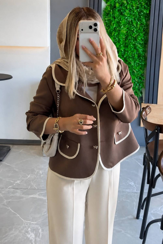 کت و شلوار زنانه مدل پاپیون ادایی ek 💕 جنس سوپر مازراتی درجه 1✅ با بهترین کیفیت مستقیما از تولیدی(فروش تک و عمده آرومافشن)