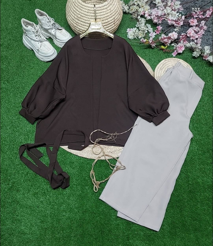 ست مانتو شلوار زنانه لاکرو ek 💕 جنس سوپر مازراتی درجه 1 ✅ با بهترین کیفیت مستقیما از تولیدی(فروش تک و عمده آرومافشن)