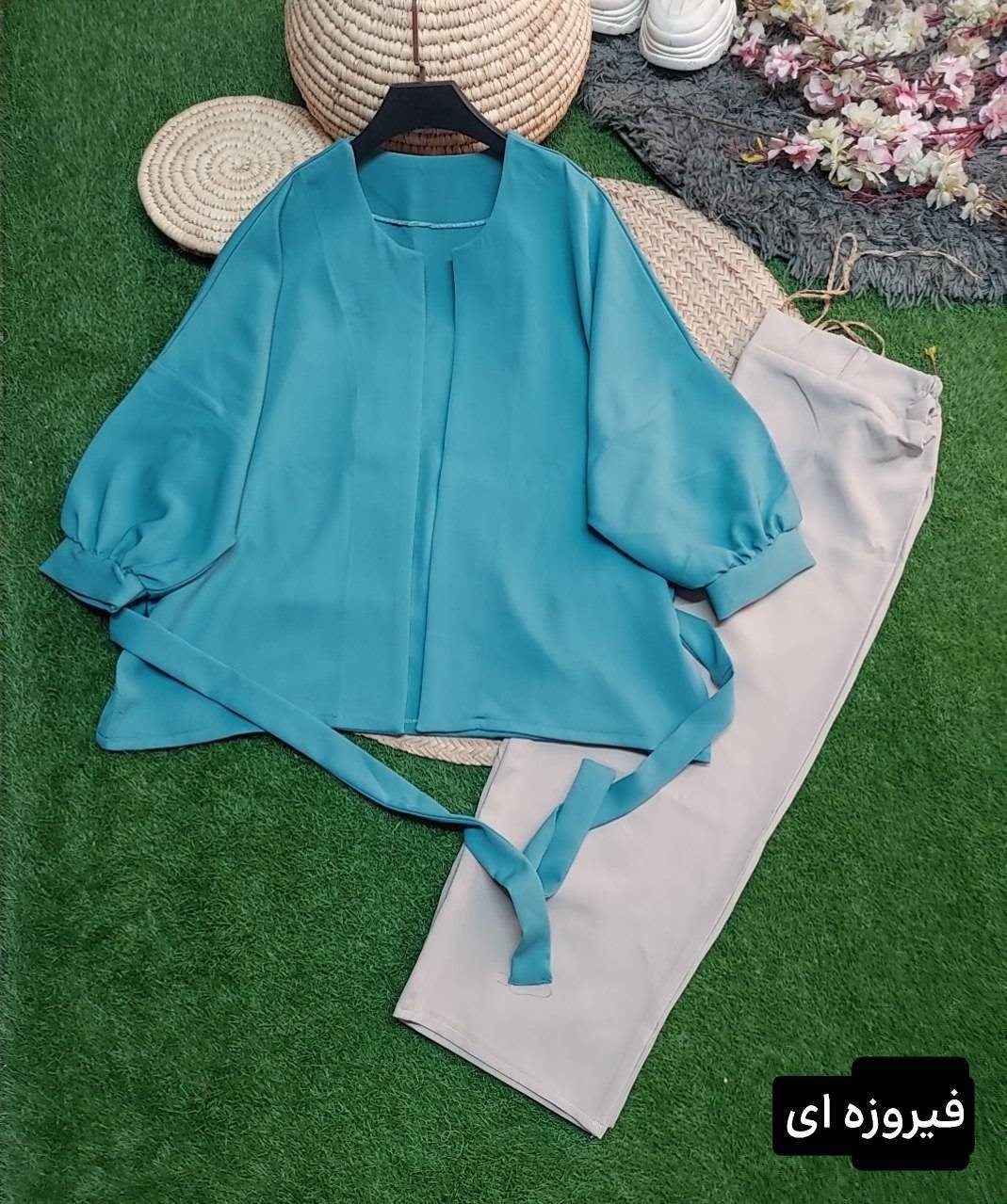 ست مانتو شلوار زنانه لاکرو ek 💕 جنس سوپر مازراتی درجه 1 ✅ با بهترین کیفیت مستقیما از تولیدی(فروش تک و عمده آرومافشن)