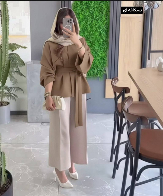ست مانتو شلوار زنانه لاکرو ek 💕 جنس سوپر مازراتی درجه 1 ✅ با بهترین کیفیت مستقیما از تولیدی(فروش تک و عمده آرومافشن)