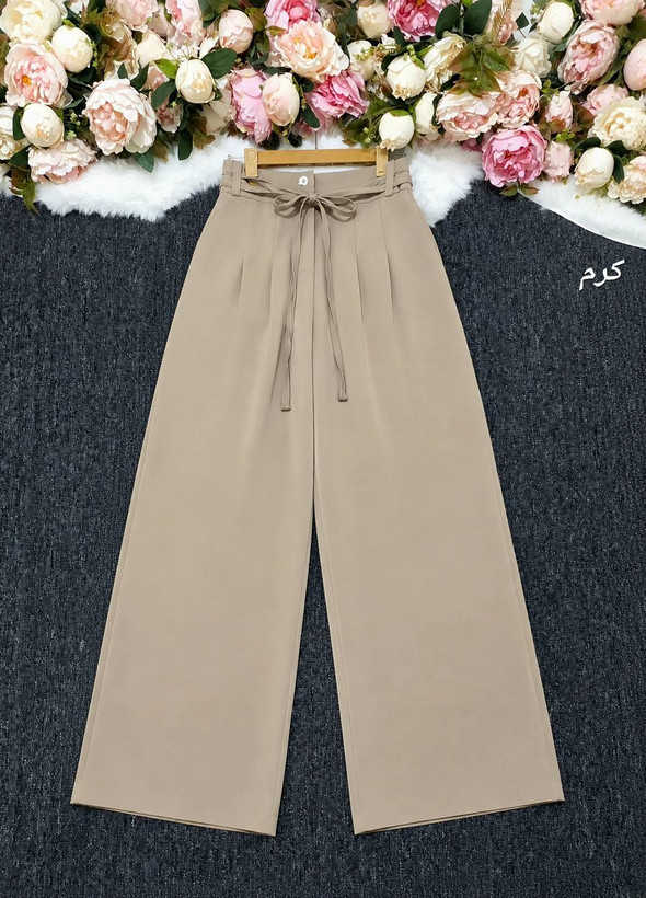شلوار زنانه مدل فول بگ ریزشی کرپ مورگان🎀mod✨جنس کرپ مورگان درجه 1 با بهترین کیفیت مستقیما از تولیدی (فروش تک و عمده آرومافشن)
