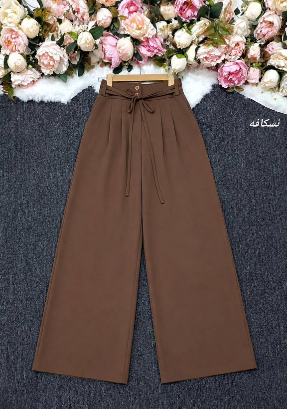 شلوار زنانه مدل فول بگ ریزشی کرپ مورگان🎀mod✨جنس کرپ مورگان درجه 1 با بهترین کیفیت مستقیما از تولیدی (فروش تک و عمده آرومافشن)