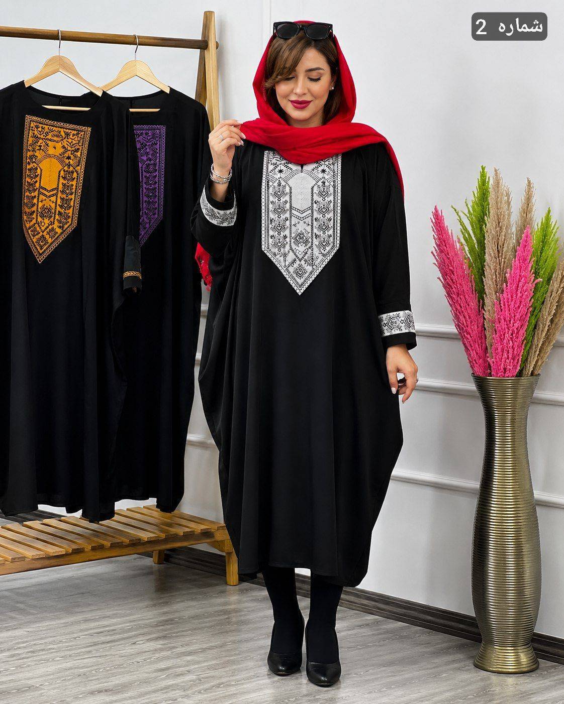 مانتو عبایی زنانه مدل سمیرا🌺shb🐞 جنس کرپ اسکاچی و کتیبه تافته درجه 1 با کیفیت بالا مستقیما از تولیدی (فروش تک وعمده آرومافشن)