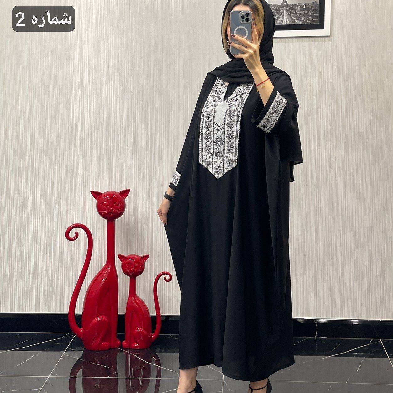 مانتو عبایی زنانه مدل سمیرا🌺shb🐞  جنس کرپ اسکاچی و کتیبه تافته درجه 1 با کیفیت  بالا مستقیما از تولیدی (فروش تک وعمده آرومافشن)
