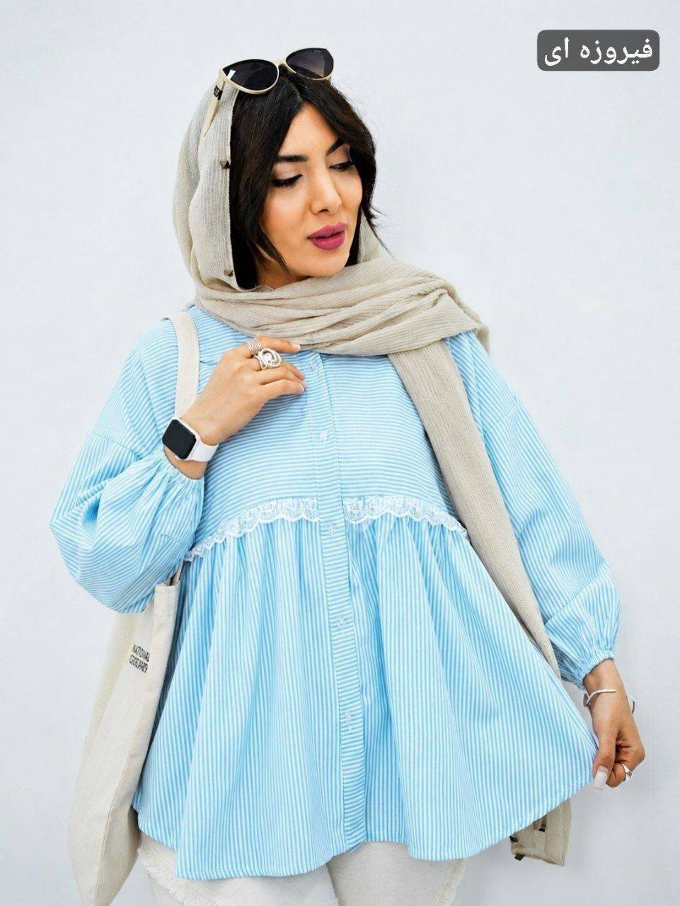 مانتو زنانه مدل عروسکی شیوا🌟 shb🌱جنس لنین نخ ،خرجکار گیپوری درجه 1، با بهترین کیفیت مناسب فصل مستقیما از تولیدی  (فروش تک و عمده آرومافشن)