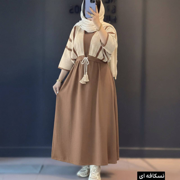 ست کت سارافون زنانه آرینا k - جنس درجه یک - آروما فشن