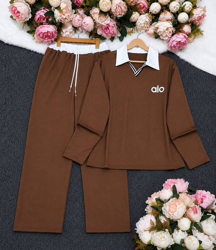ست زنانه مدل aloکالج 🌹 جنس گلکسی نخ پنبه درجه ی 1 ✅ برند mod با لطافت بالا و بهترین کیفیت مستقیما از تولیدی (فروش تک و عمده آرومافشن)