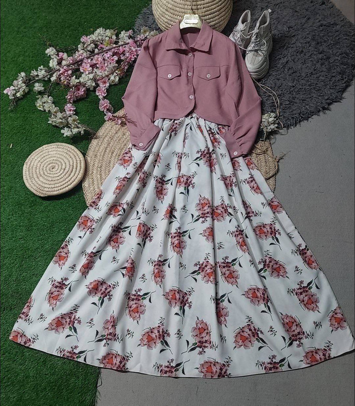 ست کت سارافون زنانه مدل دیبا ek 🌱جنس سارافون بوگاتی درجه ۱ 🌺جنس کت صوفیا اعلا ✅ با بهترین کیفیت مستقیما از تولیدی(فروش تک و عمده آرومافشن)
