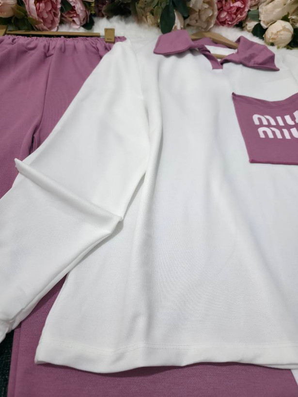 ست بلوز شلوار زنانه مدل miu ✅️جنس گلکسی نخ پنبه درجه ی 1✅️ با لطافت بالا mod با بهترین کیفیت مستقیم از تولیدی( فروش تک وعمده در آروما فشن)