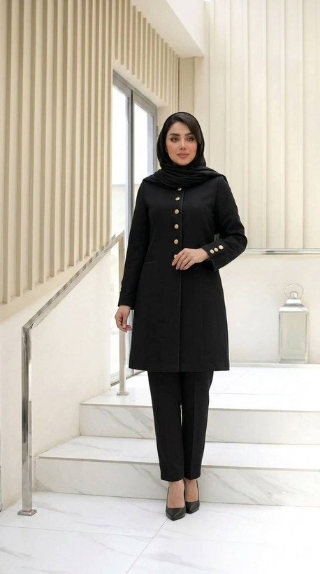 مانتو شلوار زنانه مدل اداری دیانا rad🌱جنس بزیاق ترک اعلاء درجه 1 ✅ با بهترین کیفیت مستقیما از تولیدی (فروش تک وعمده در آروما فشن)