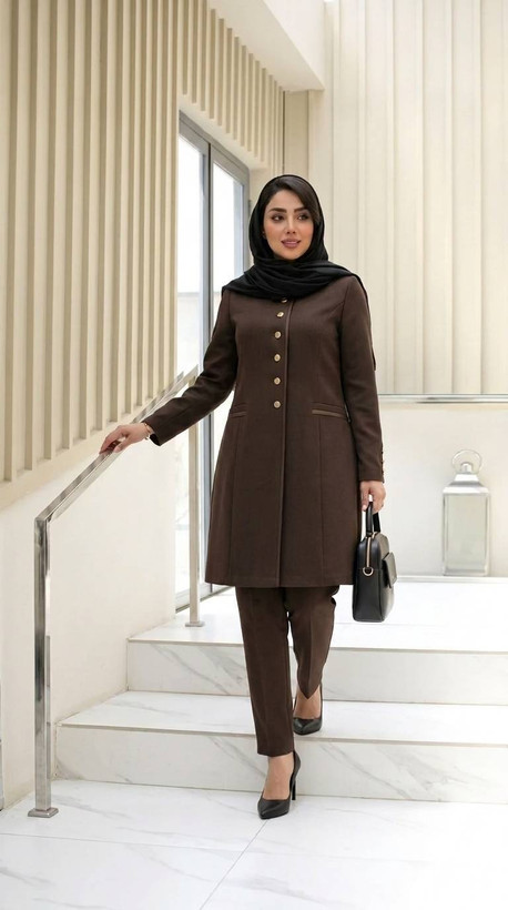 مانتو شلوار زنانه مدل اداری دیانا rad🌱جنس بزیاق ترک اعلاء درجه 1 ✅ با بهترین کیفیت مستقیما از تولیدی (فروش تک وعمده در آروما فشن)