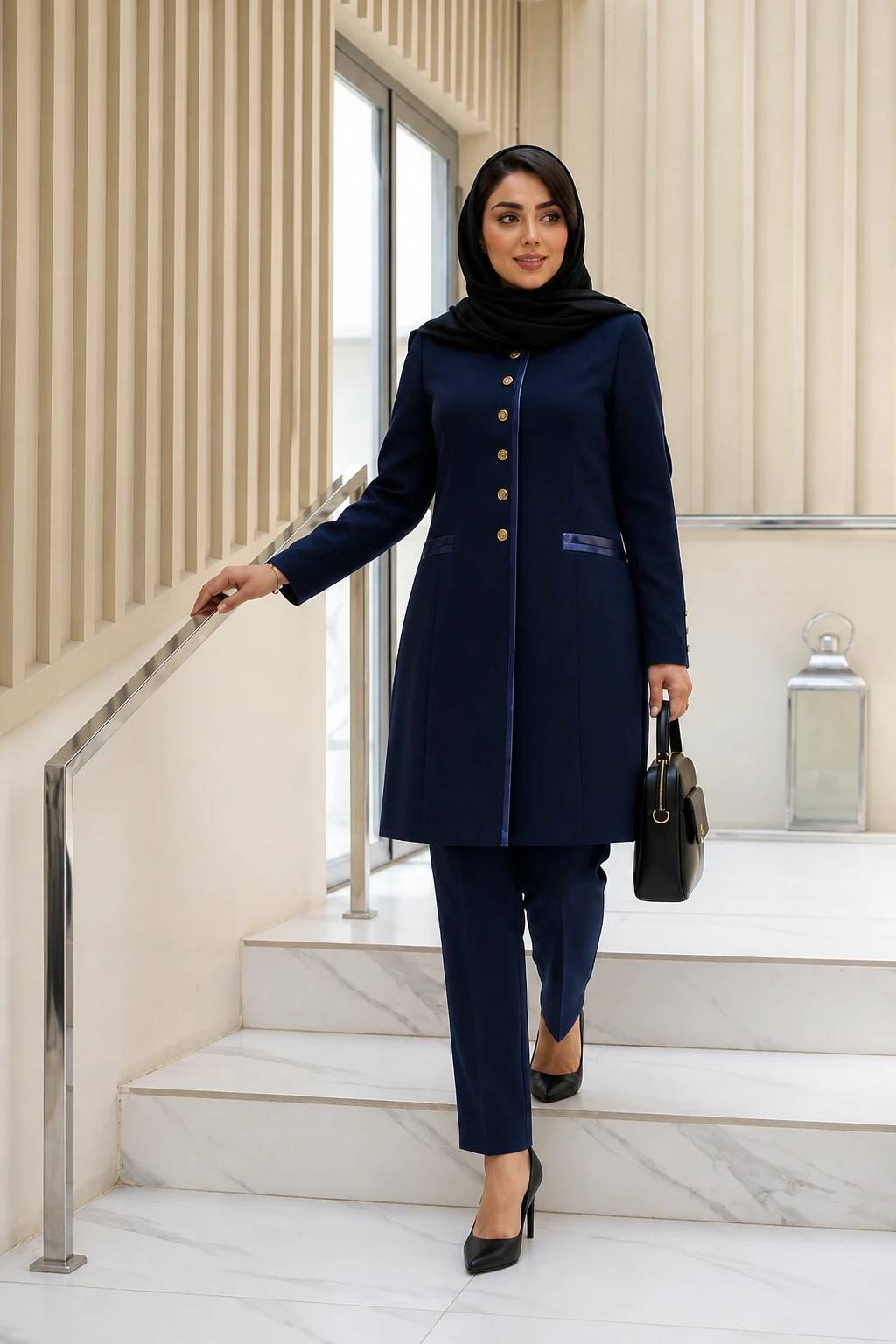 مانتو شلوار زنانه مدل اداری دیانا rad🌱جنس بزیاق ترک اعلاء درجه 1 ✅ با بهترین کیفیت مستقیما از تولیدی (فروش تک وعمده در آروما فشن)