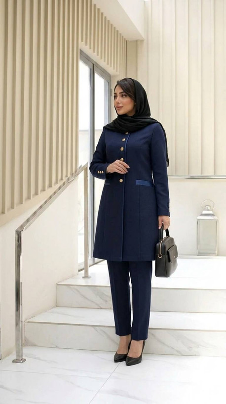 مانتو شلوار زنانه مدل اداری دیانا rad🌱جنس بزیاق ترک اعلاء درجه 1 ✅ با بهترین کیفیت مستقیما از تولیدی (فروش تک وعمده در آروما فشن)