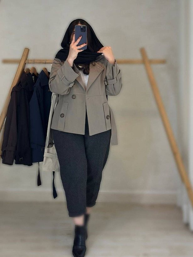 کت زنانه مدل ترنج(پاییزه) ek✅ جنس کتان کشی درجه ۱ ✅با بهترین کیفیت مستقیم از تولیدی، آروما فشن (تک و عمده)