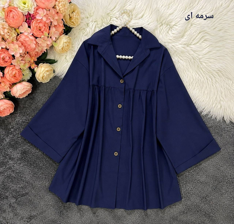 شومیز زنانه باکسی مدل سینه چین tet1✅️ جنس سوپر ملانژ درجه 1✅️با بهترین کیفیت مستقیما از تولیدی (فروش تک و عمده آرومافشن)
