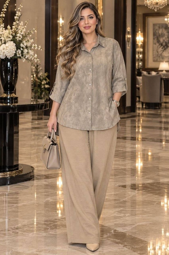 ست مانتو شلوار زنانه برند ara✅️جنس شاتون صوفیا درجه1✅️ با بهترین کیفیت مستقیما از تولیدی(فروش تک و عمده آروما فشن)