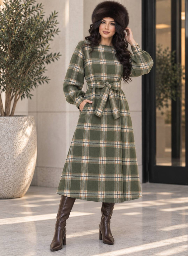 کفتان پشمی موهردار زنانه مدل چهار خانه tet1 ✅ جنس پشمی موهردارضخیم درجه ۱ ✅با بهترین کیفیت مستقیم از تولیدی (فروش تک و عمده)