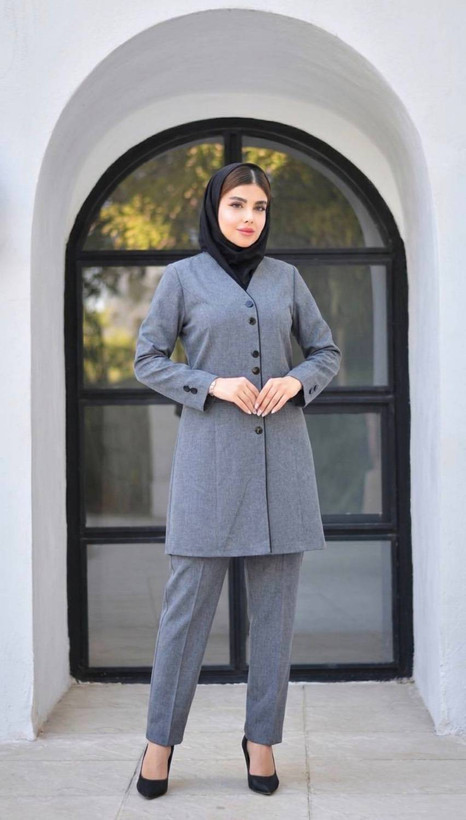 ست مانتو شلوار اداری زنانه مدل غزاله rash✅️جنس پرشیا دبل گرم بالا درجه1✅️ با بهترین کیفیت مستقیما از تولیدی(فروش تک و عمده آروما فشن)