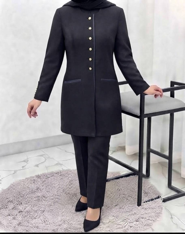 ست مانتو شلوار اداری زنانه مدل ساغر rash✅️جنس پرشیا درجه1✅️ با بهترین کیفیت مستقیما از تولیدی(فروش تک و عمده آروما فشن)