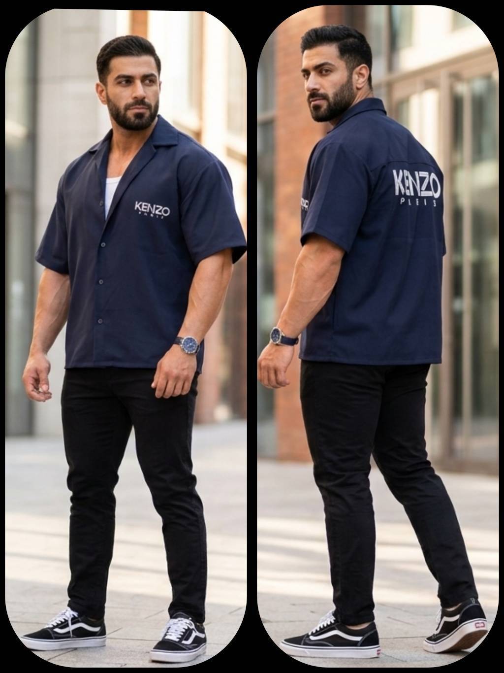پیراهن شیک مردانه مدل مازراتی Kenzo✅️جنس مازراتی خارجی اصل درجه ۱✅️برندapa با بهترین کیفیت مستقیما از تولیدی(فروش تک و عمده آرومافشن)