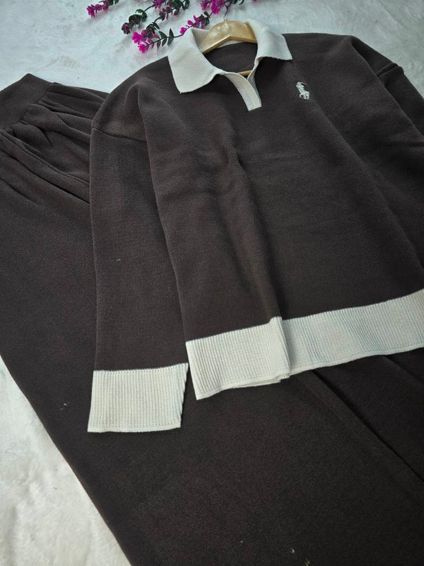ست بافت زنانه مدل POLO✅جنس بافت درجه ۱ ✅ st با بهترین کیفیت مستقیما از تولیدی(فروش تک و عمده آرومافشن)