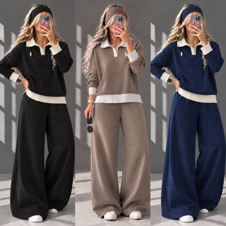 ست بافت زنانه مدل POLO✅جنس بافت درجه ۱ ✅ st با بهترین کیفیت مستقیما از تولیدی(فروش تک و عمده آرومافشن)