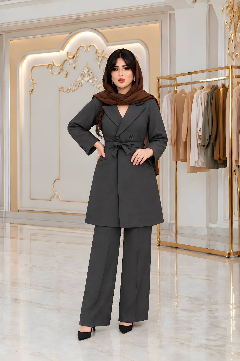 ست مانتو شلوار زنانه مدل نیهان naz✅جنس فاستونی درجه 1 ✅ با بهترین کیفیت مستقیما از تولیدی(فروش تک و عمده آروما فشن)