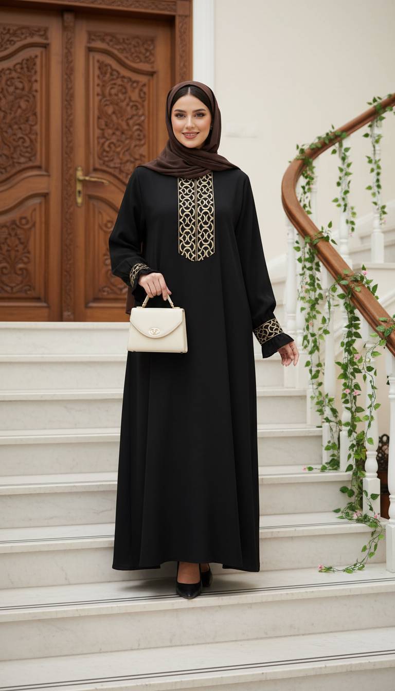 مانتو عبایی شیک ،خاص و مجلسی زنانه مدل یاس asad✅️ جنس الیزه درجه 1 ✅️ با کیفیت بالا مستقیما از تولیدی (فروش تک وعمده آرومافشن)