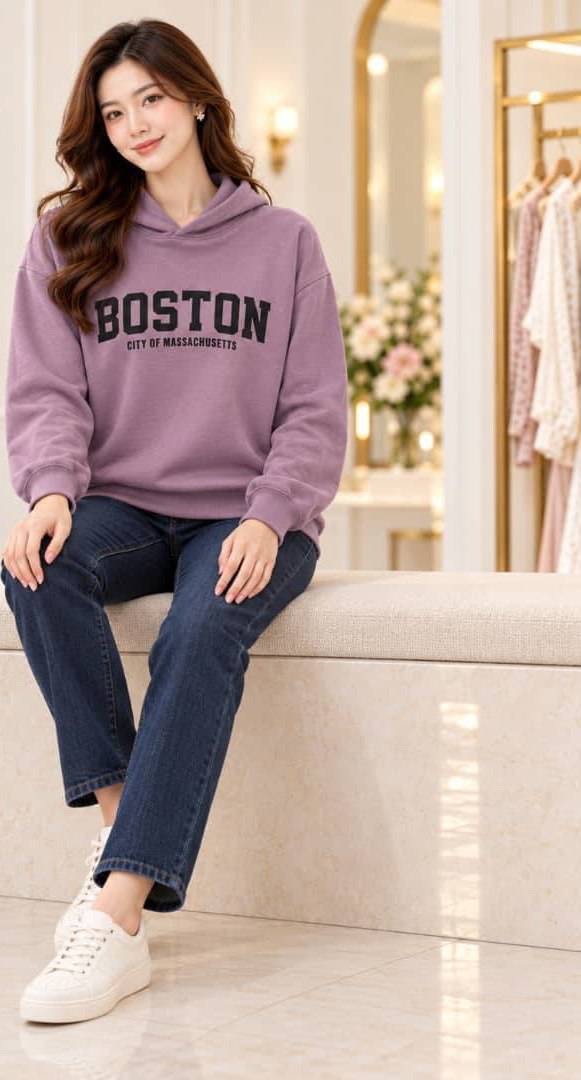 🍂دورس boston گرم و خوش‌فرم و زیبا مدل سه نخ پنبه کلاهدارrad🍂جنس دورس سه نخ پنبه درجه 1✅️ با بهترین کیفیت مستقیما از تولیدی (فروش تک و عمده آرومافشن)